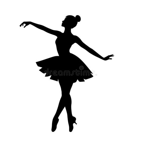 Ballet art silhouette stock vector. Illustration of black - 18431344