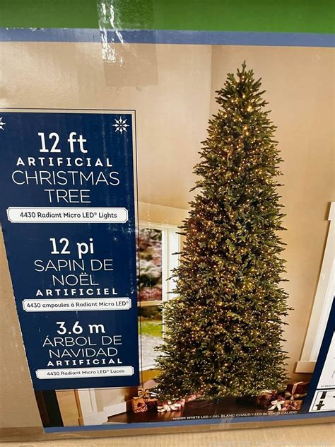 12 Ft Pre Lit Aspen Ez Connect Artificial Christmas Tree Radiant Micro Led Light Ebay