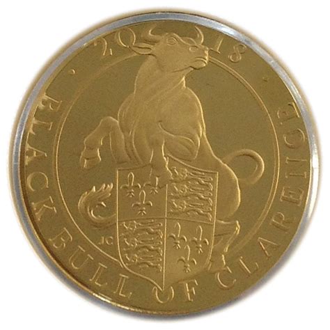 Proof Gold Quarter Ounce Queen S Beast Black Bull Ats Bullion