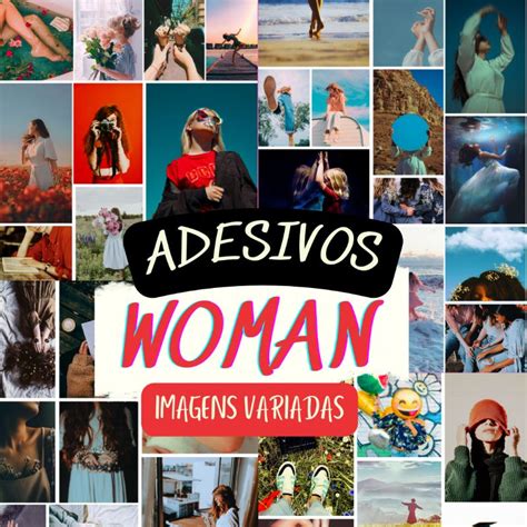 Cartela De Adesivos Woman Estilo Aesthetic Shopee Brasil