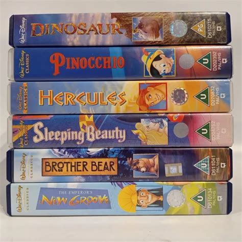 Disney Vhs Tape Bundle X6 Walt Disney Classics Excellent Condition Pal £14 99 Picclick Uk