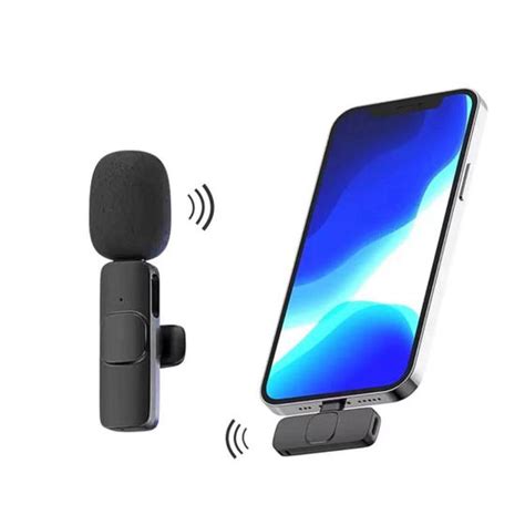 Microfone De Lapela Sem Fio Wi Fi Bluetooth Para Celular Smartphone