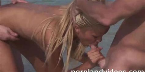 Outdoor Anal Threesome Blonde Slut Big Cocks Double Penetration Tnaflix