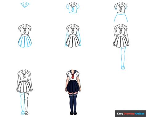 How To Draw Female Anime Clothes