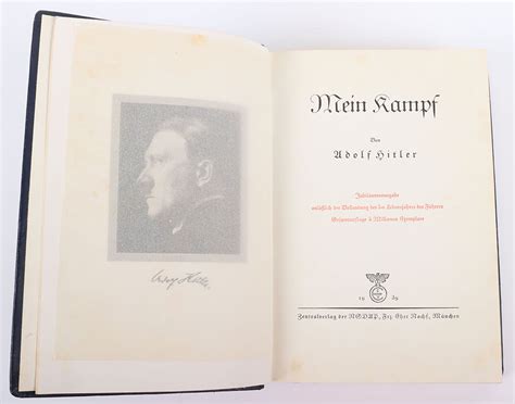 Rare Adolf Hitler 50 Years Anniversary Edition Mein Kampf Good Example