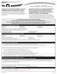 Northwest Territories Canada Request For Information Form Fill Out