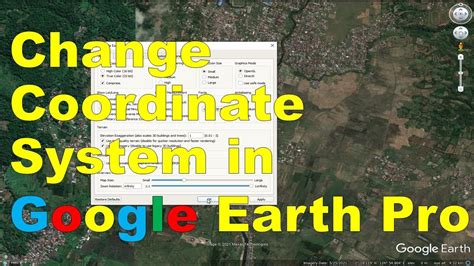 How To Change Coordinate System In Google Earth Pro YouTube