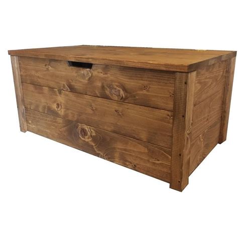 Coffre Banc De Rangement En Bois Total Wood Marron