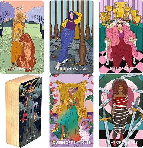 Wyspell Baraja De Cartas De Tarot Femenino Baraja De Tarot Sin Bordes