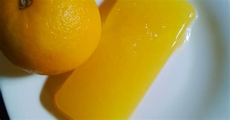 Gelatina de naranja sin gluten vegana y sin azúcar con 2 ingredientes