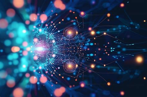 Una imagen colorida de una estructura compleja con líneas y puntos