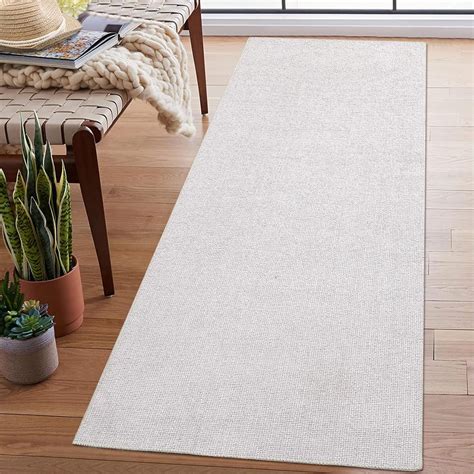 Amazon Zacoo Runner Rug 2x6 Beige Rug Solid Washable Rugs Runners