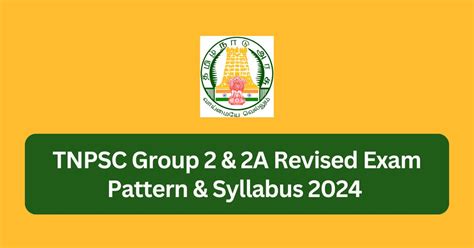 Tnpsc Group 2 And 2a Revised Syllabus 2024 Exam Pattern Tamilanguide