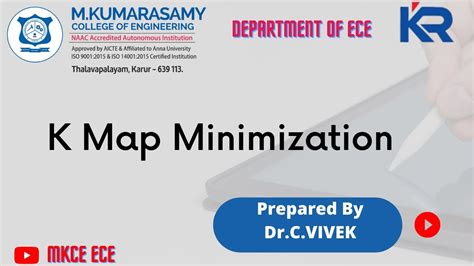 K Map Minimization MKCE ECE YouTube