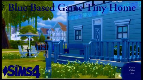 Building A Blue Based Game Micro Home In The Sims SPEED BUILD YouTube