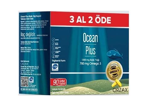 Orzax Ocean Plus Limon Aromal Takviye Edici Kaps L Al De