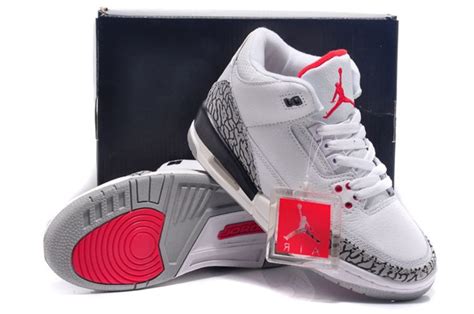 Nike Air Jordan Iii 3 Retro Women Shoes White Grey 136064 Febshoe