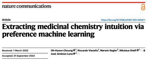 Nature子刊：机器学习利用人类化学家直觉助力药物发现医药新闻 Bydrug 一站式医药资源共享中心 医药魔方