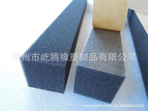 厂家长期供应pu背胶泡沫材料 Foam 聚氨酯泡沫条 Sponge 阿里巴巴