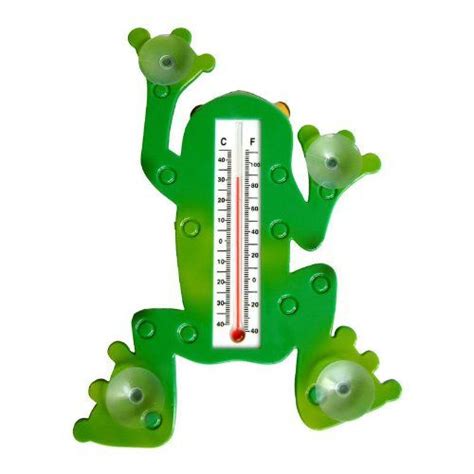 Cobble Creek Indoor Outdoor Frog Designed Window Thermometer 5020 Click Image For More