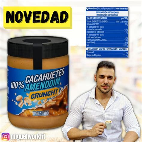 Crema De Cacahuete Crunchy De Mercadona Miguelworkfit