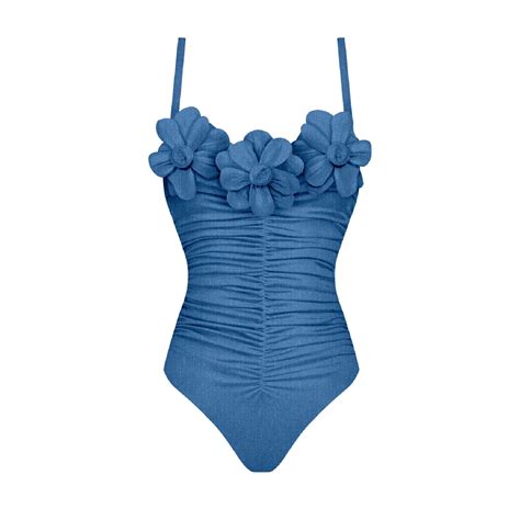 Sexy Flower One Piece Swimwear Trend Swimsuit 2024 Brazilian Biquini