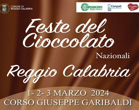 Torna A Reggio Calabria La Festa Del Cioccolato Ntacalabria It