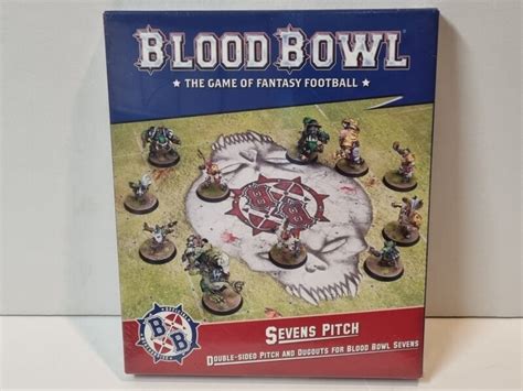 Warhammer Blood Bowl Sevens Pitch 202 17 Double Sided Pitch And Dugouts