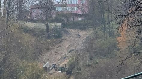 Zonguldak ta heyelan Anne ve oğlu kayıp