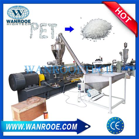 Waste Pet Bottle Flakes Plastic Pelletizing Machine