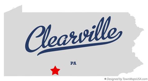 Map of Clearville, PA, Pennsylvania