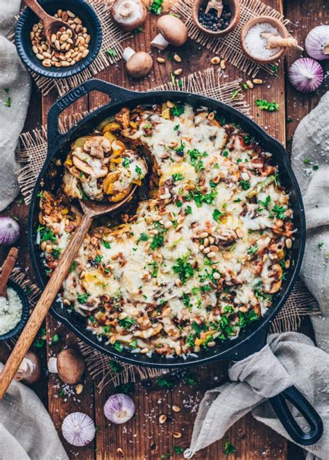 Potato Mushroom Casserole with Vegan Minced Meat - Bianca Zapatka | Recipes