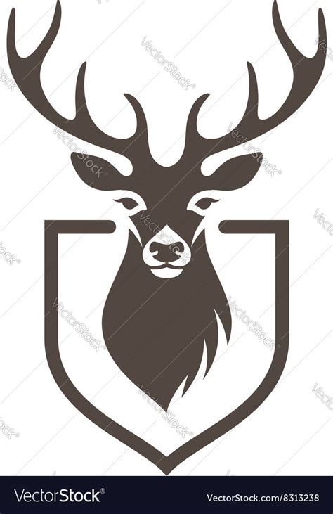 Deer symbol hunt Royalty Free Vector Image - VectorStock