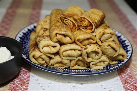 How To Make Nalysnyky Ukrainian Stuffed Crepes Matusyas Kitchen