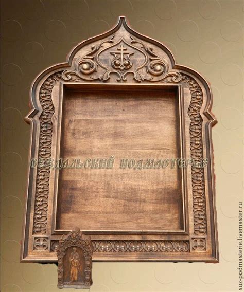 Киотная рамка для иконы деревянная резная – заказать на Ярмарке ...