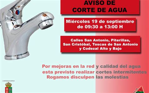 Aviso De Corte De Agua Ayuntamiento De La Matanza De Acentejo