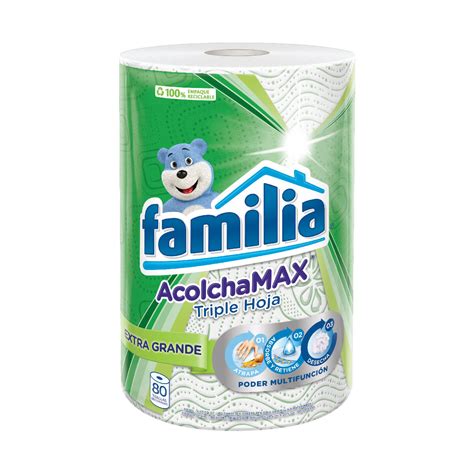 Toalla De Cocina Familia Acolchamax Extra Grande 80 Hojas 896501