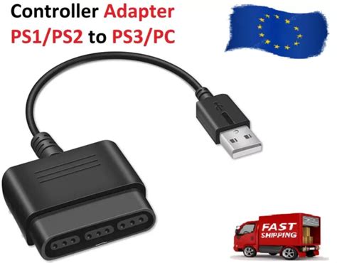 ADAPTATEUR USB MANETTE Playstation 2 Vers PC PS2 Controller To PC