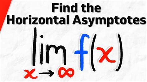 Finding Horizontal Asymptotes Of A Function Using Limits Calculus 1