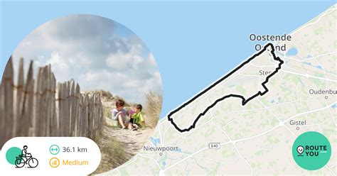 Westende Oostende En Terug Recreatieve Fietsroute RouteYou