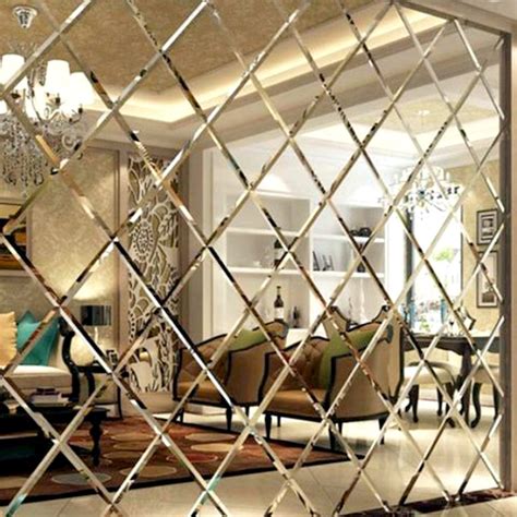 Diamond Cut Mirror Glass Feature Wall Abu Abbas