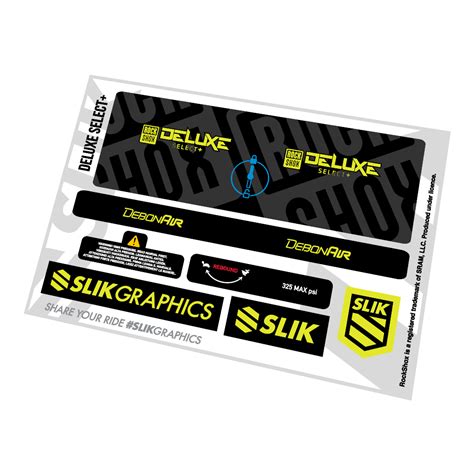 Rock Shox Super Deluxe Select Rear Shock Decal Sticker Adhesive