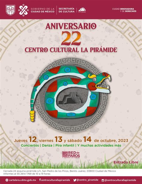 Festeja Centro Cultural La Piramide 22 Aniversario Con Tres DÍas De Actividades