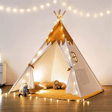 Besrey Tipi Infantil Indio Para Ni Os Tienda De Campa A Infantil Canvas