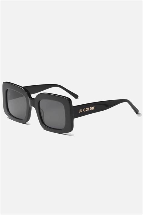 Lu Goldie Mia Sunglasses Black Pretty Rad Store