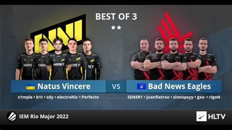 Natus Vincere Vs Bad News Eagles BO3 IEM Rio Major 2022 YouTube