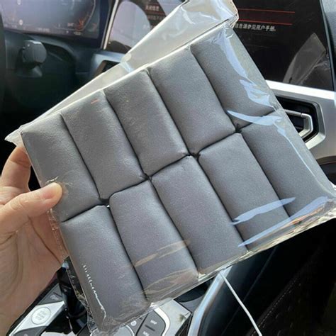 10Pcs Car Detailing Suede Sponge Applicator Use With Ceramic Coating