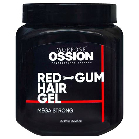 MORFOSE OSSION RED GUM HAIR GEL MEGA STRONG ŻEL DO WŁOSÓW BARBER 750ML