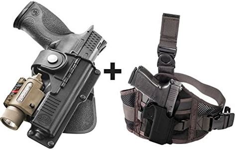 Fobus Rbt19 Paddle Tactical Retention Holster With Safety Strap For Smith And Wesson Mandp 9mm And 40