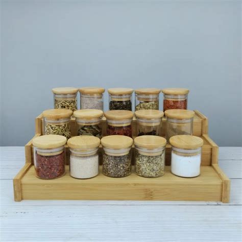 Clear Spice Jars High Borosilicate Glass Container